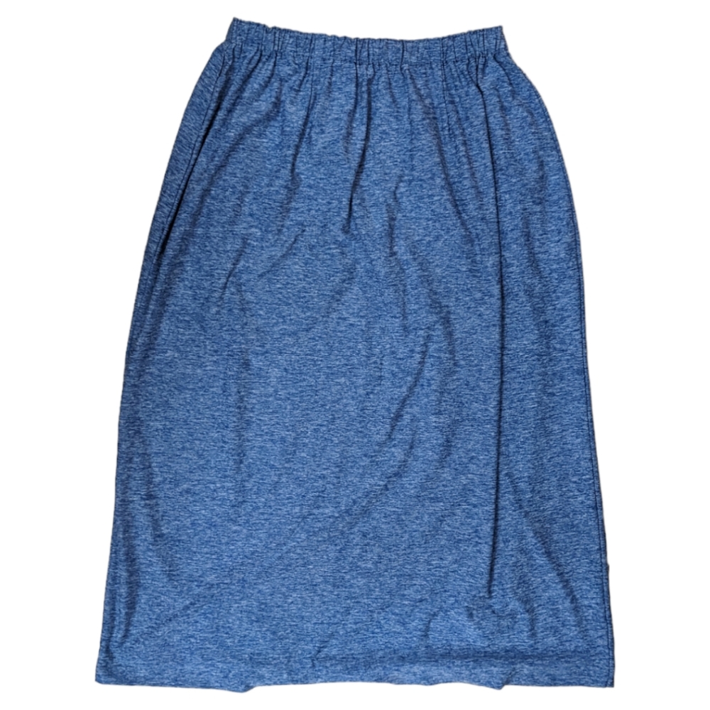 Handmade Cobalt blue elastic waist maxi skirt‎